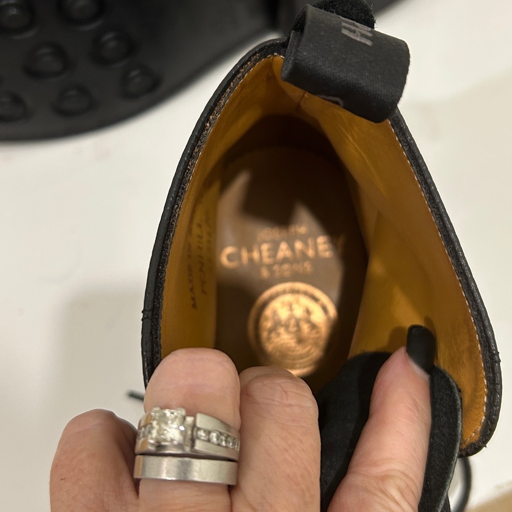 NWOT Joseph Cheaney Penhill Capped Derby Boot in Black Grain Leather |Size 11R - Picture 12 of 16